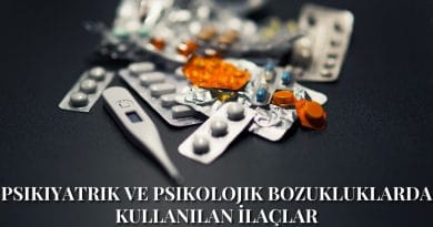Psikiyatrik ve Psikolojik Bozukluklarda Kullanılan İlaçlar